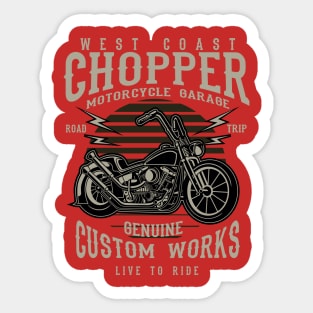 West Coast Chopper Sticker